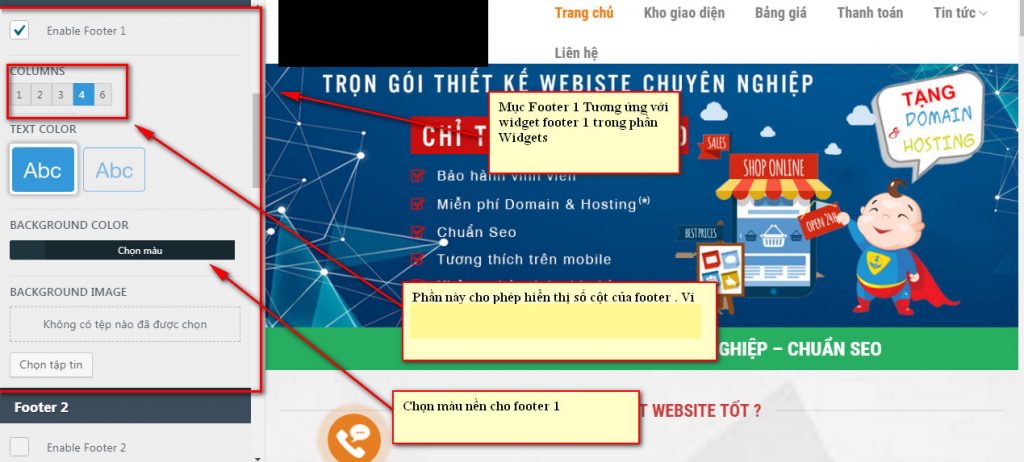 05. Làm sao thay đổi nội dung Footer cuối website 10 3