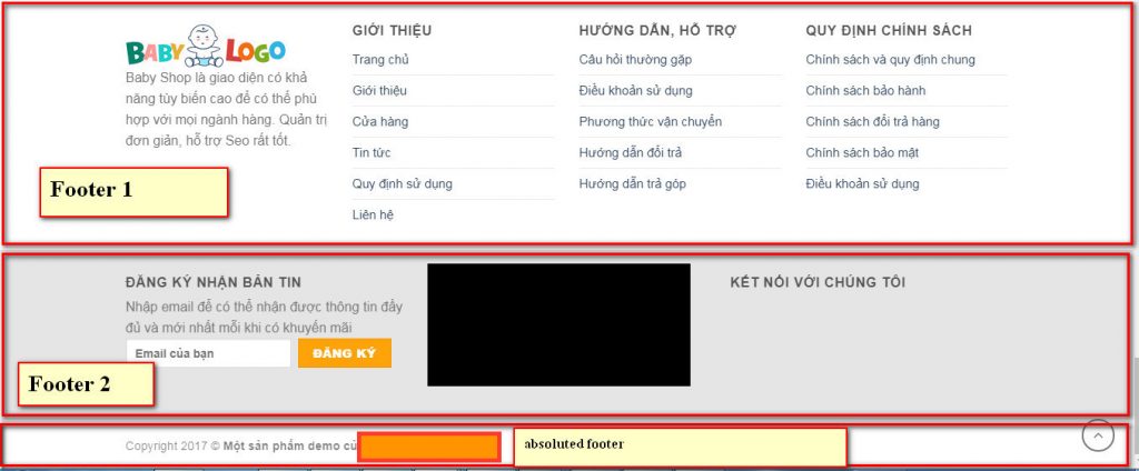05. Làm sao thay đổi nội dung Footer cuối website 8 footercuoi